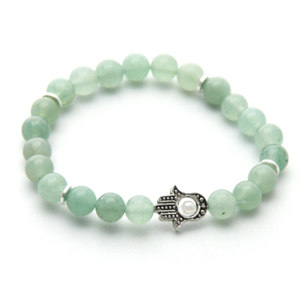 Aventurine & Hamsa Bracelet